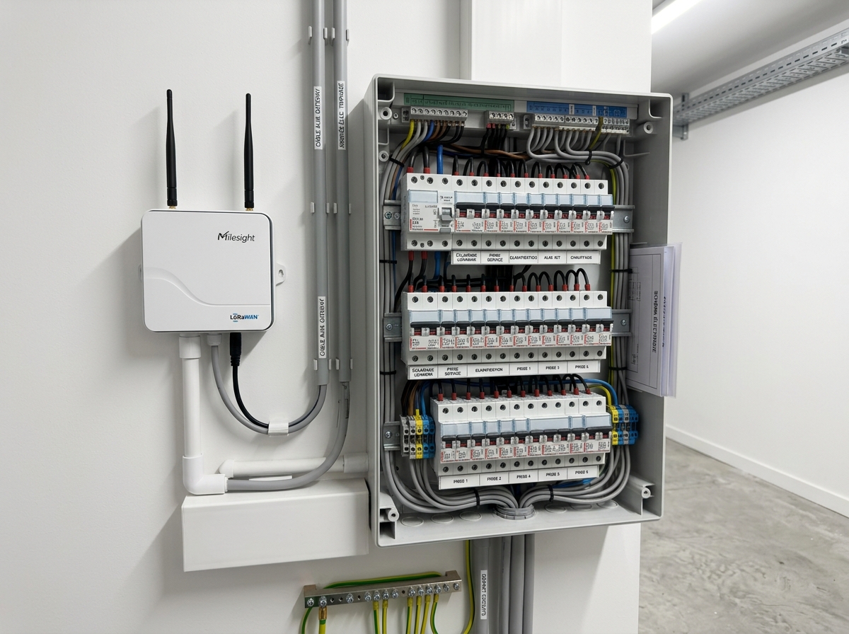 Passerelle LoRaWAN dans le local technique