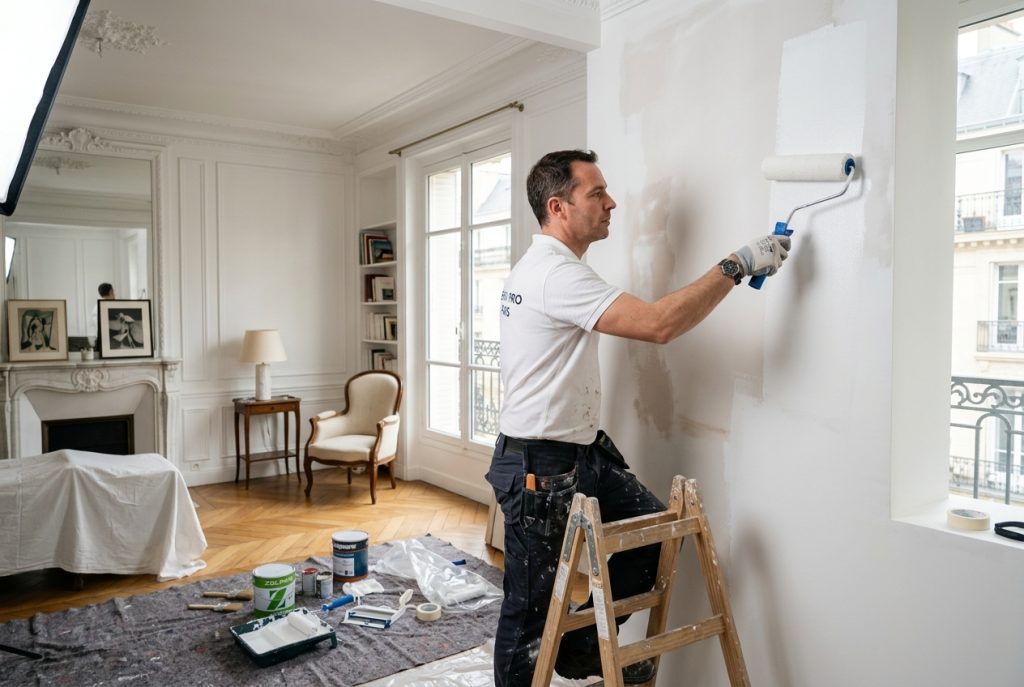 Remise en état et peinture après dégât des eaux par EPPC Services 44 à Nantes